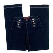 Wide Leg Mid-Rise Trouser Jeans (M)