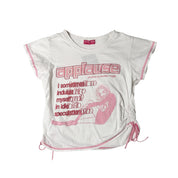 Peaches & Cream J-Fashion Ruched Baby Tee (XS)