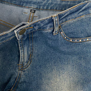 2000s Low - Mid Rise Fairy Embellished Flare Jeans (S)