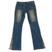 2000s Low - Mid Rise Fairy Embellished Flare Jeans (S)