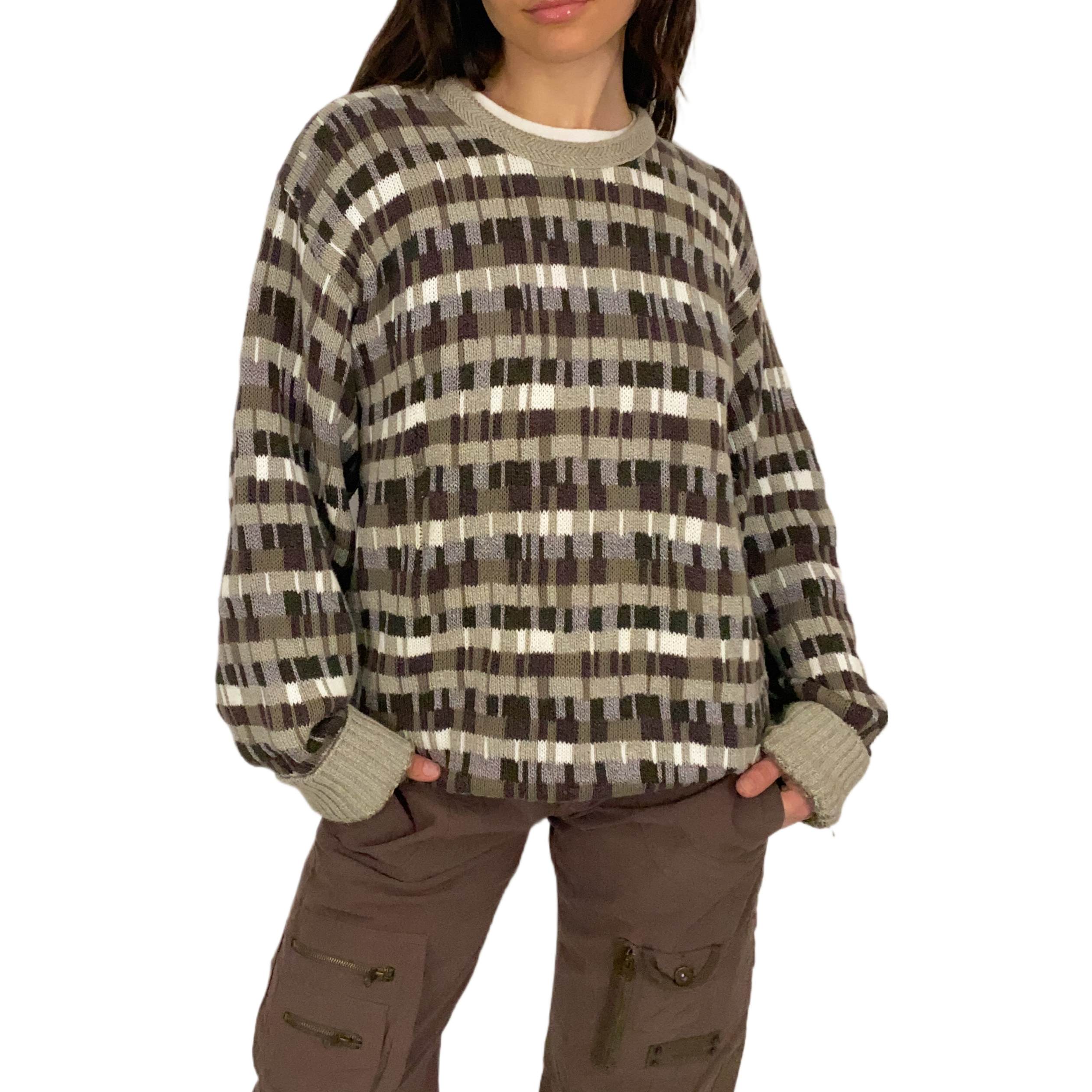Vintage Abstract Sweater (M)