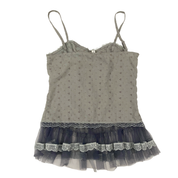 Boho Fairy Lace Up Eyelet Tank Top (XS)