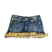 Fur Trim Miss Me Skirt (M)