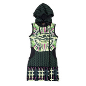 Hayes Graphic Hooded Mini Dress (M)