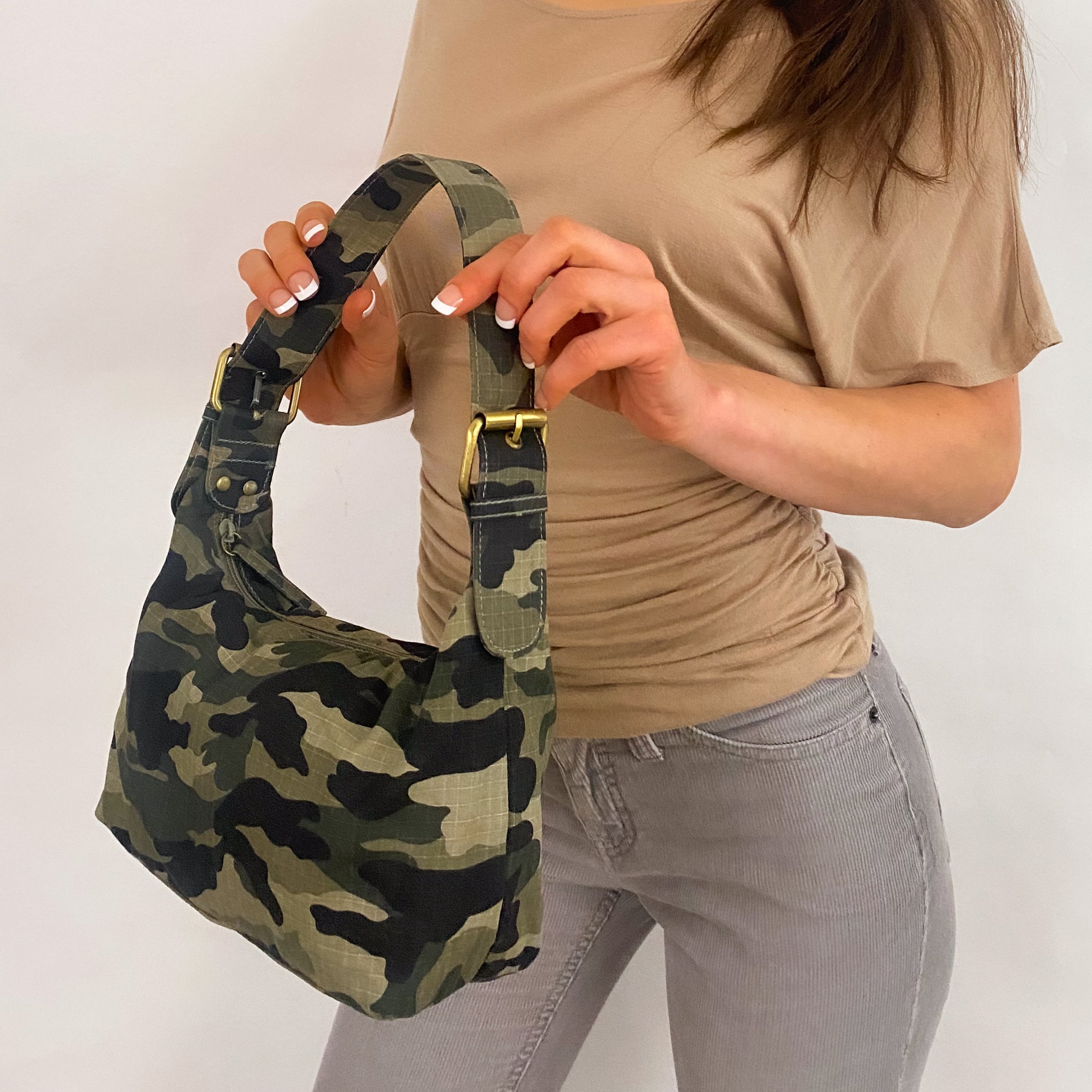 Y2K Camo Shoulder Bag