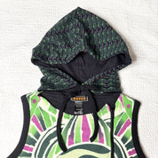 Hayes Graphic Hooded Mini Dress (M)