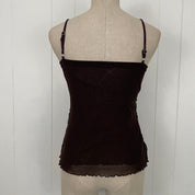 Vintage Bronze Brown Embellished Tank Top (S/M)