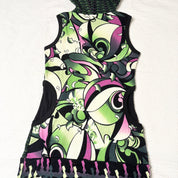 Hayes Graphic Hooded Mini Dress (M)