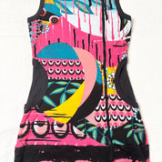 Hayes Graphic Hooded Mini Dress (M)