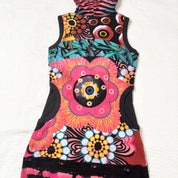 Hayes Graphic Hooded Mini Dress (M)
