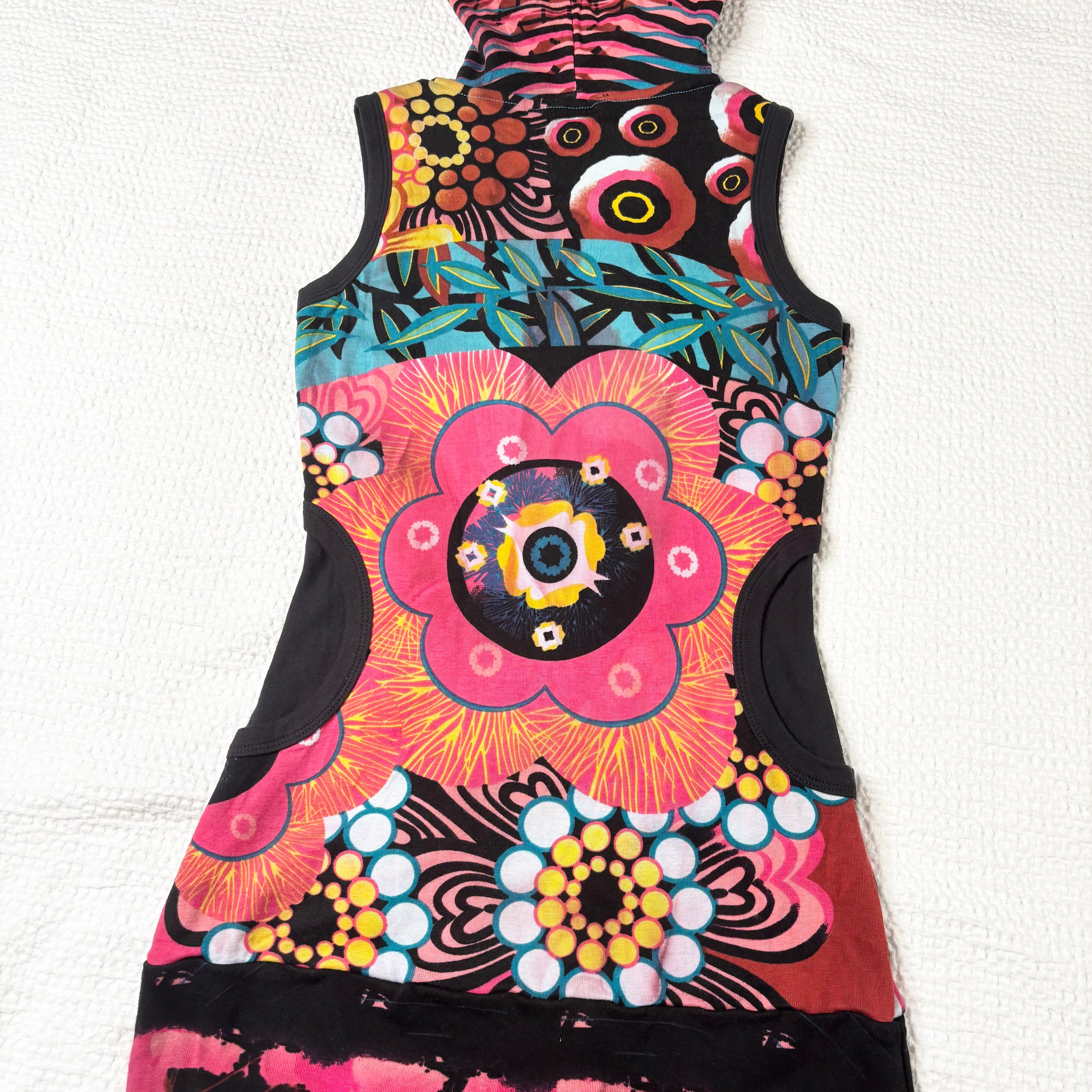 Hayes Graphic Hooded Mini Dress (M)