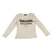 D&G Dolce & Gabbana Too Cool Embellished Long Sleeve Top (S/M)