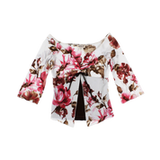 Y2K Floral Mesh Top (S)