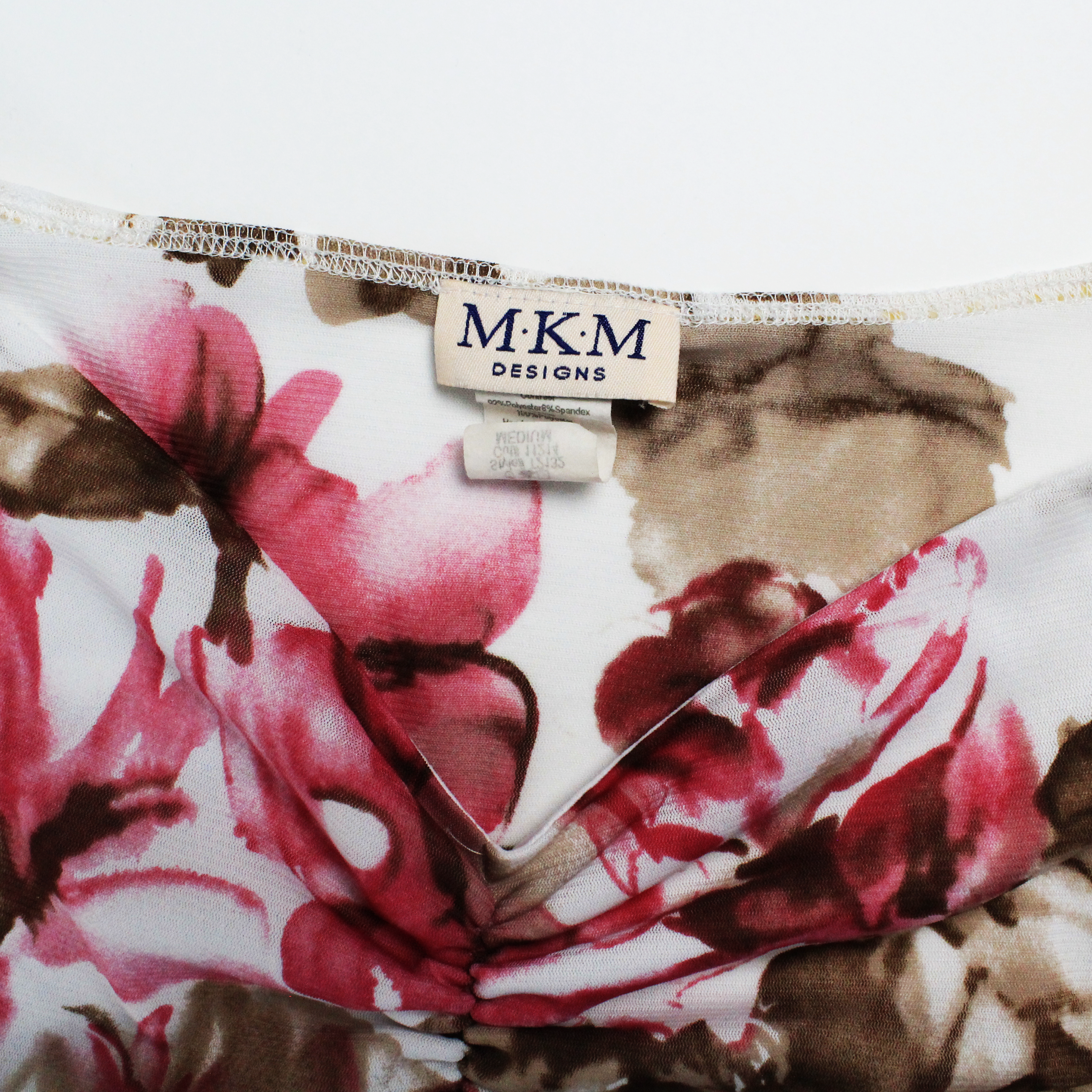 Y2K Floral Mesh Top (S)