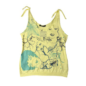 Despina J-Fashion Linework Face Graphic Tank (M)