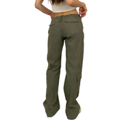 Olive Drawstring Tech Pants (M)