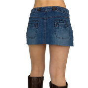 2000s denim mini skirt (S/M)