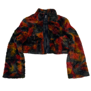 Parasuco 2000s Soft Faux Fur Cropped Jacket (M)
