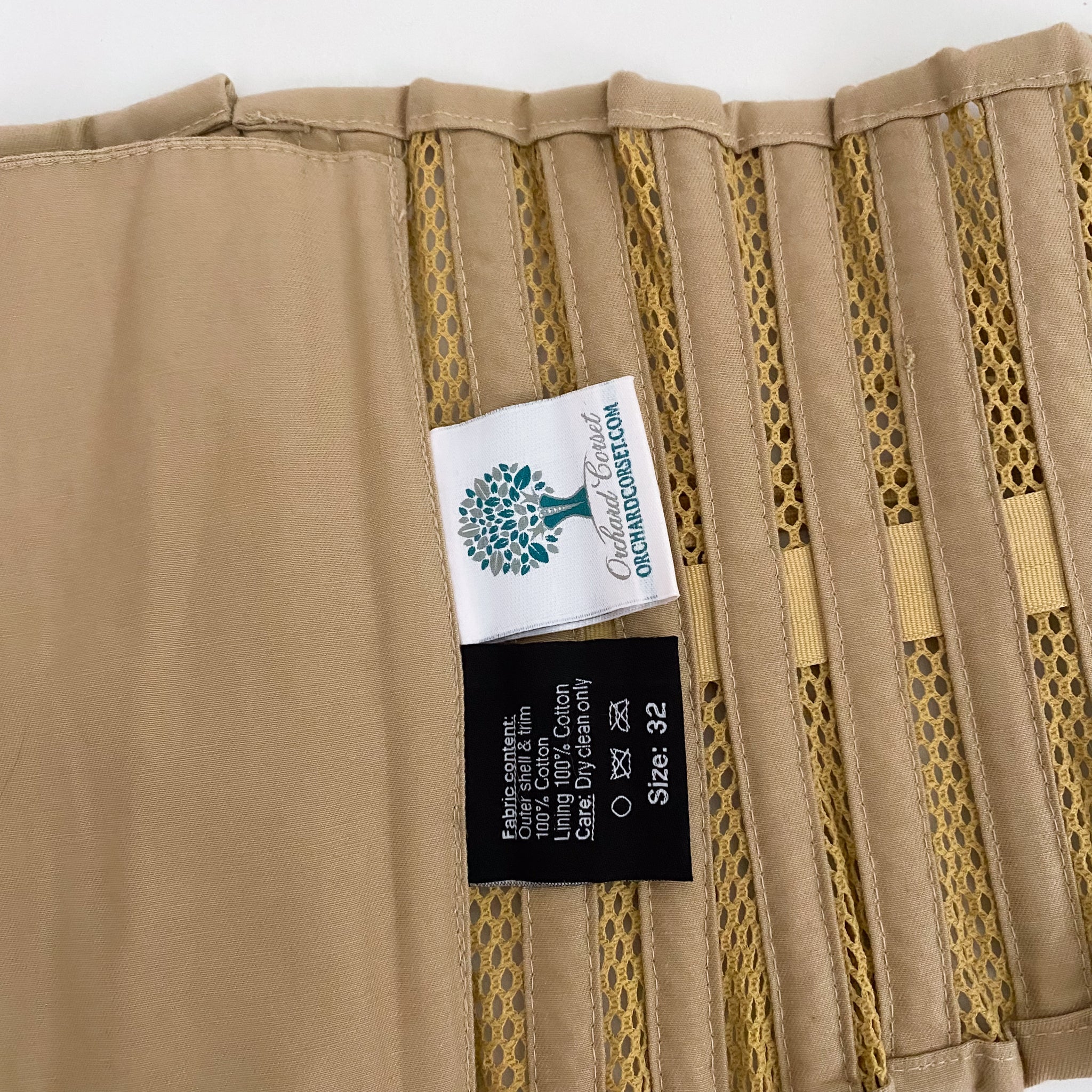 Mesh Lace Up Waist Corset - 32/ XXL