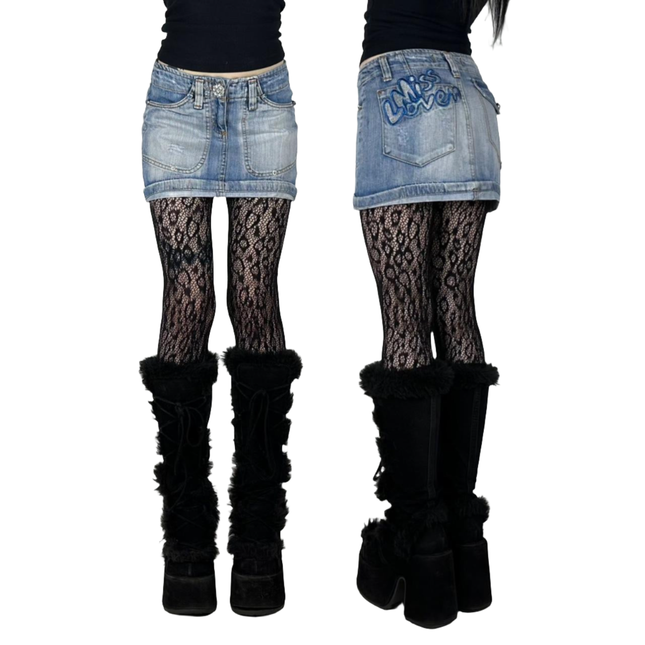 Bulgari Y2K Denim Mini Skirt (XS)