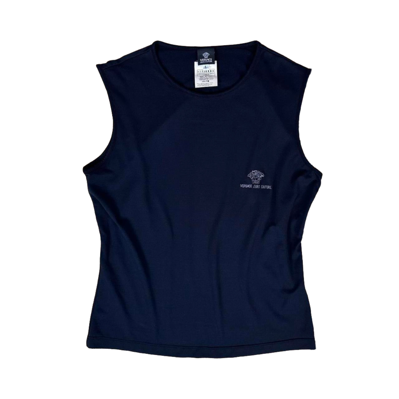 90s Versace Black Tank Top