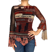 Save The Queen Bell Sleeve Top (S)