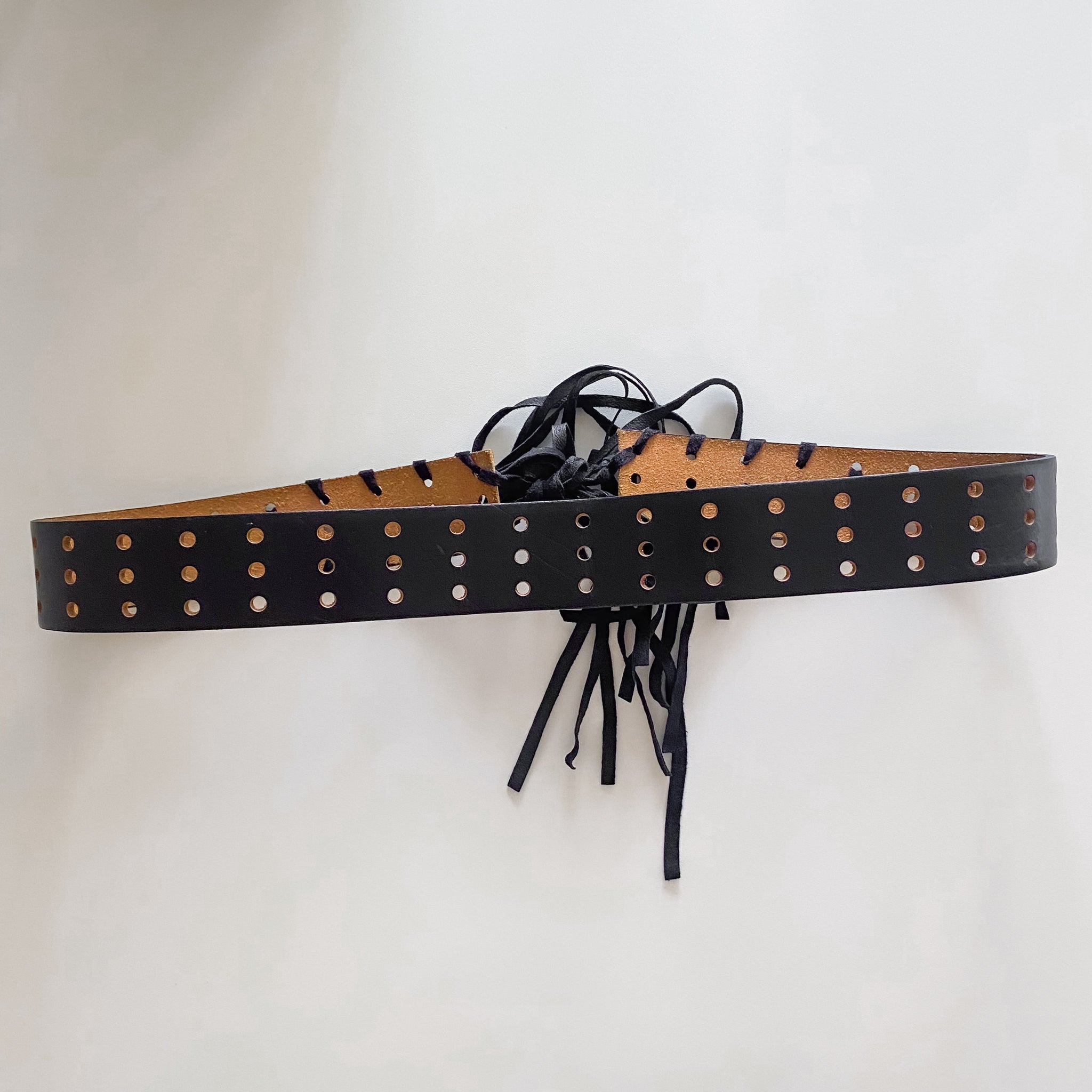 Vintage Fringe Rhinestone Belt - Medium