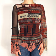 Save The Queen Bell Sleeve Top (S)