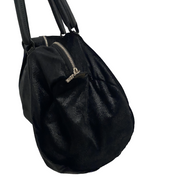 Miss Sixty Mixed Media Black Duffle Bag