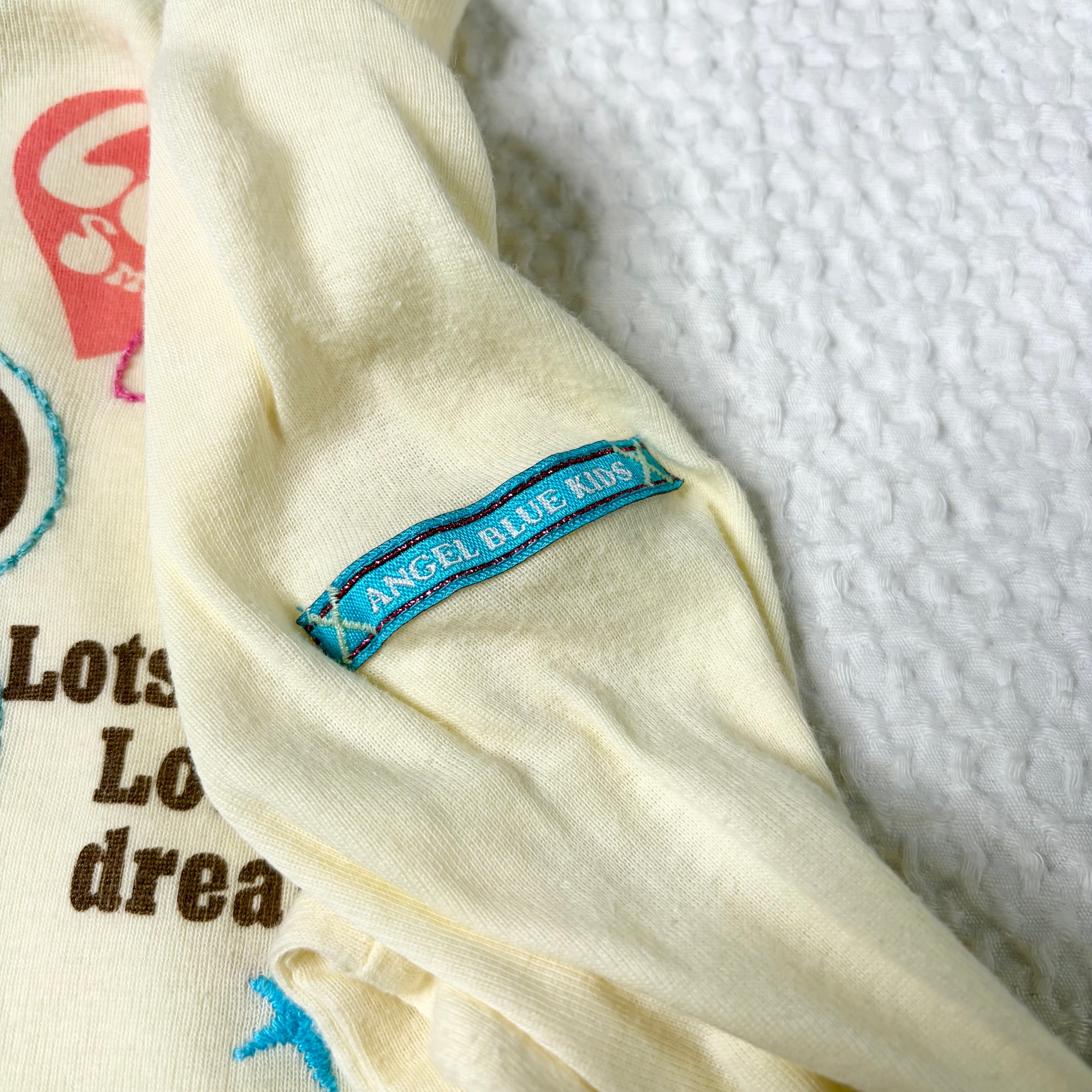 Angel Blue Embroidered Graphic Long Sleeve (XS-S)