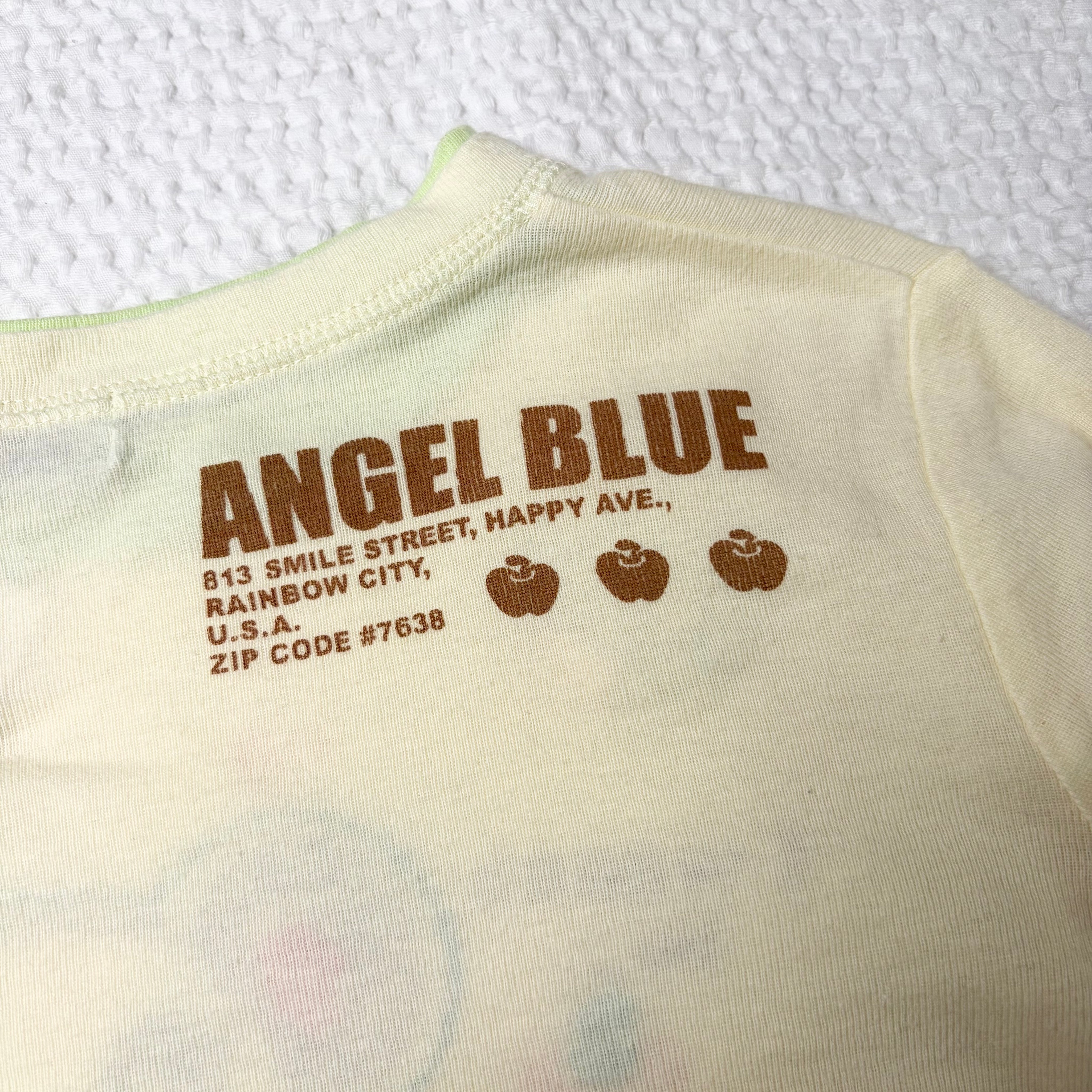 Angel Blue Embroidered Graphic Long Sleeve (XS-S)
