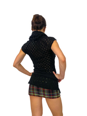 Miss Sixty Black off the Shoulder or Cowl Neck Sweater (XS)