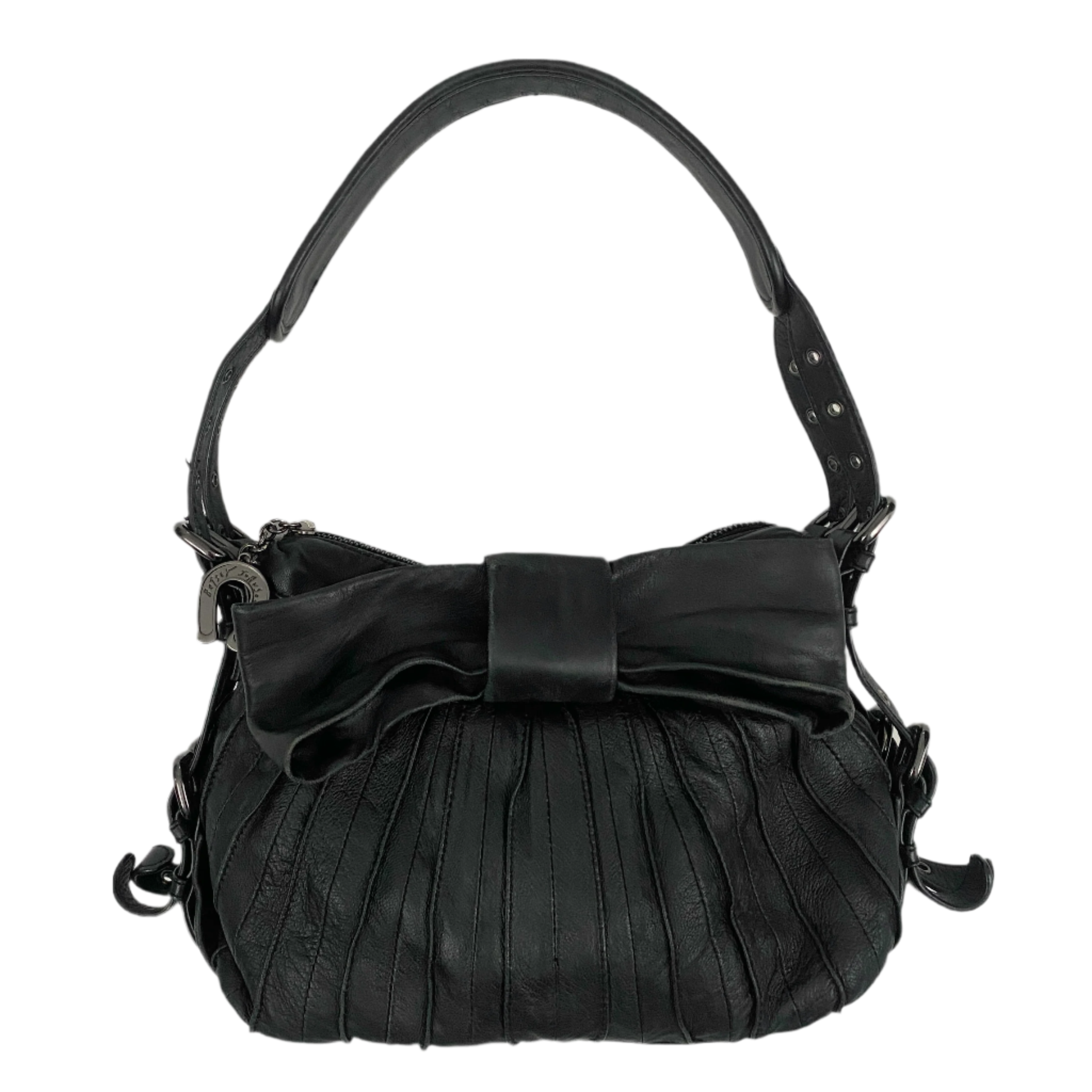 Betsey Johnson Black Leather Bag