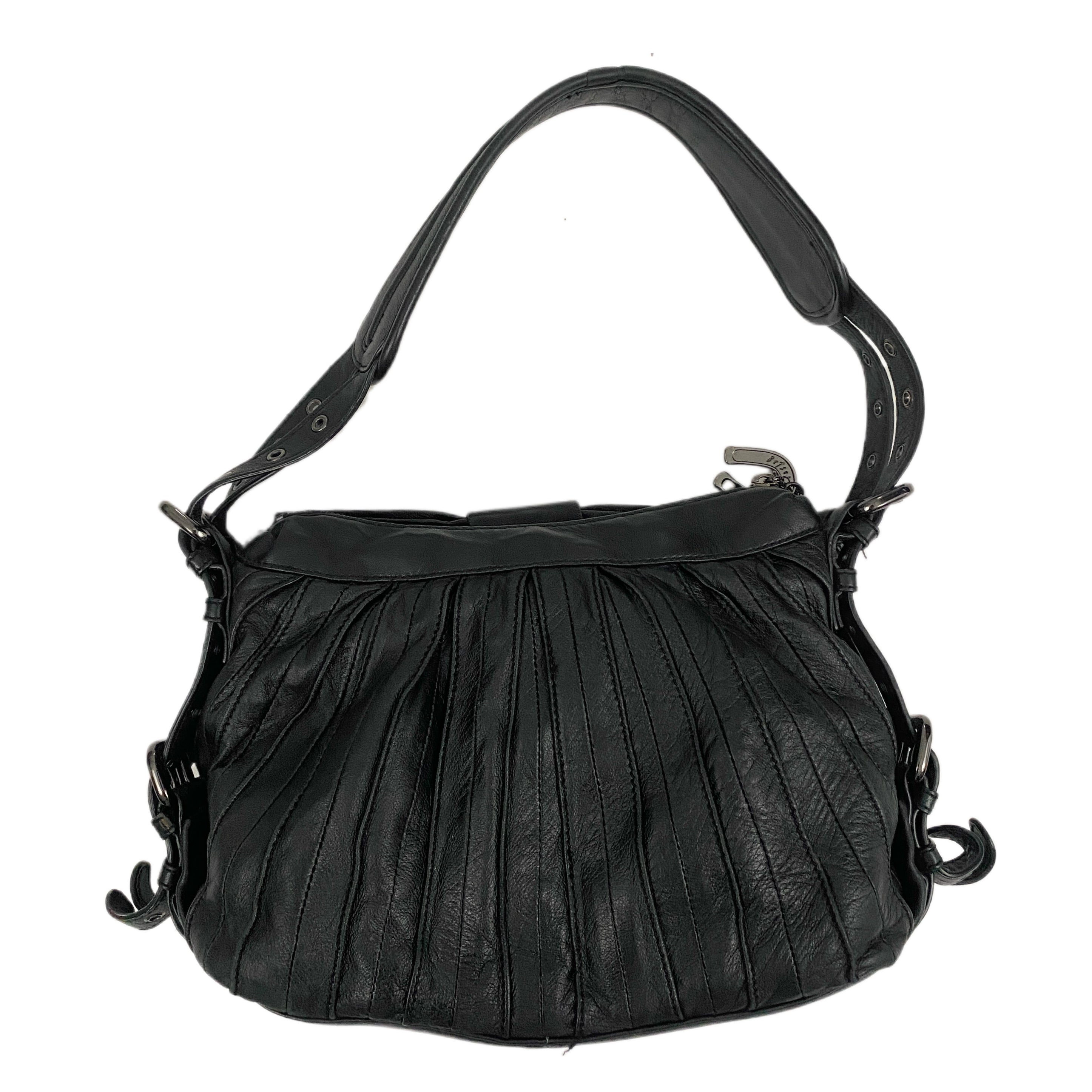 Betsey Johnson Black Leather Bag
