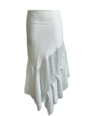 The White Crinkle Skirt (XS-XL)