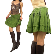 Da-Nang Green Forest Fairy Lace-Up Skirt (XS/S)