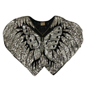 Vintage Silk Sequin Butterfly Top (S/M)