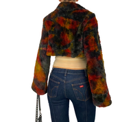 Parasuco 2000s Soft Faux Fur Cropped Jacket (M)