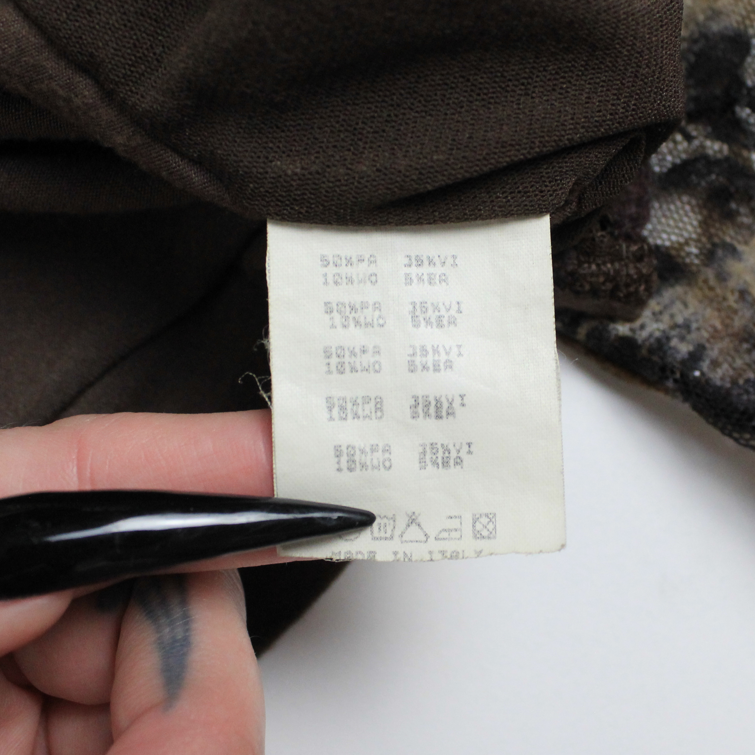 Italian Vintage Lace / Mesh Top (XS/S)