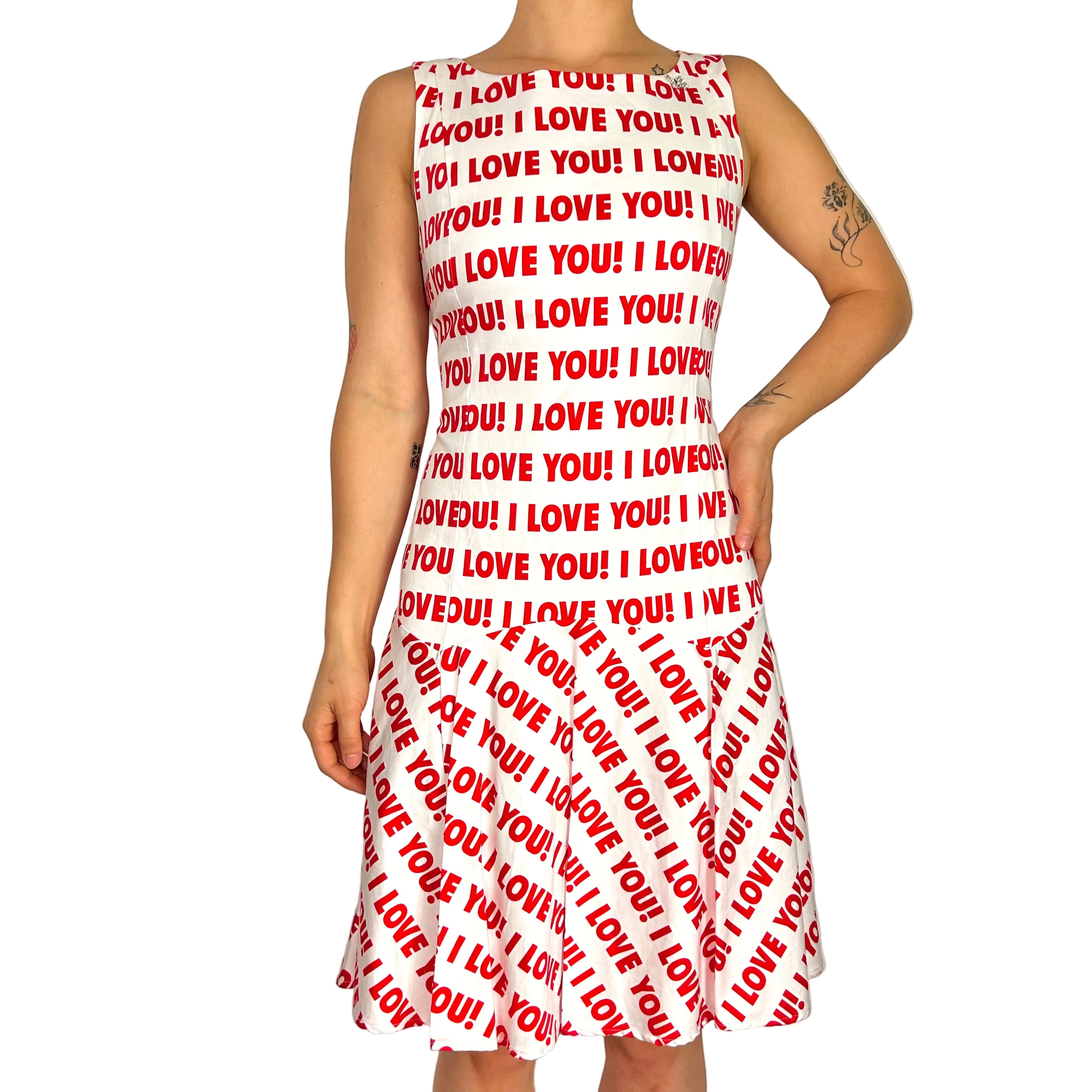 Blugirl Blumarine 'I LOVE YOU' Dress (M)