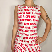 Blugirl Blumarine 'I LOVE YOU' Dress (M)