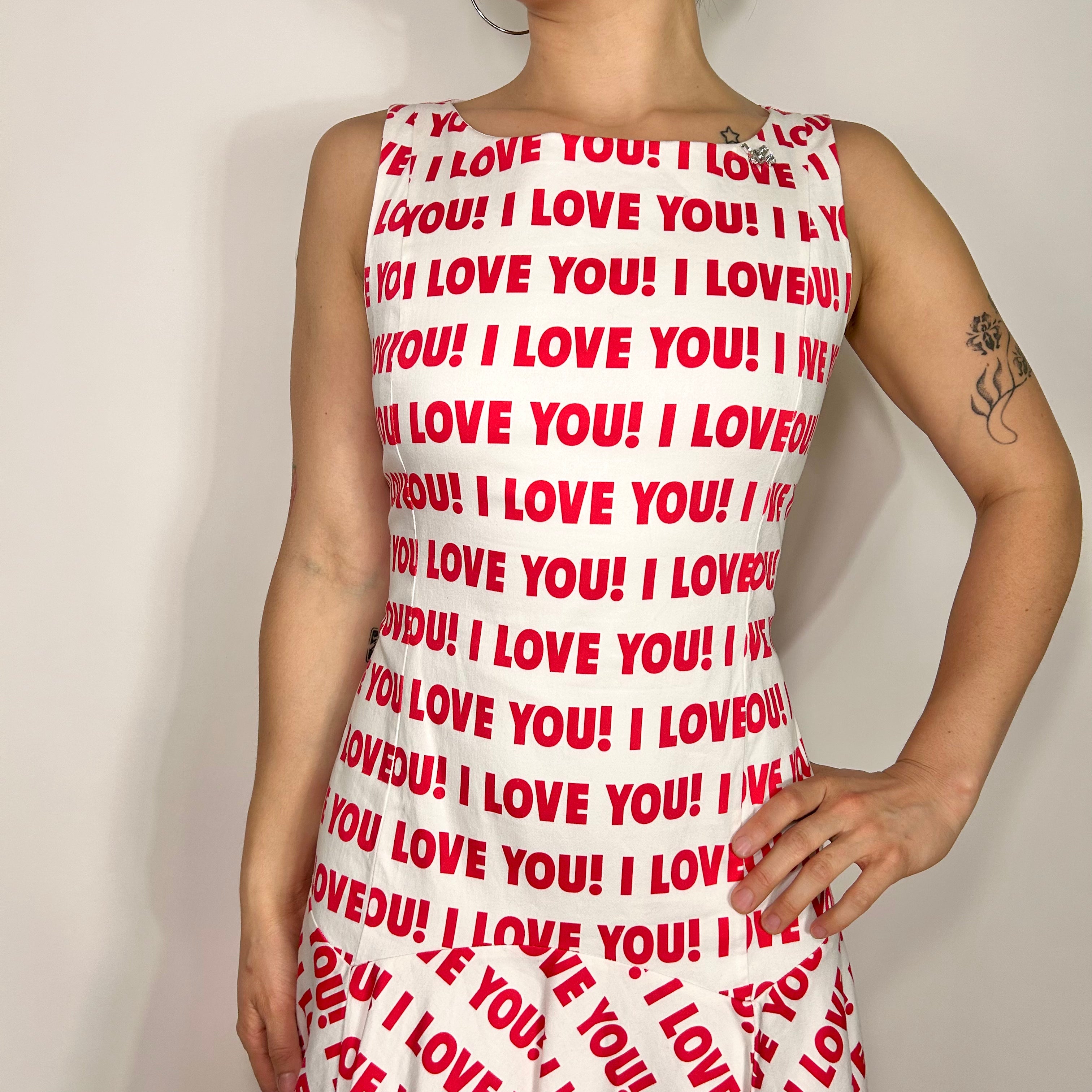 Blugirl Blumarine 'I LOVE YOU' Dress (M)