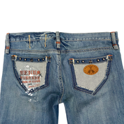 BCBGirls 2000s Low Rise Western Flare Jeans (M)