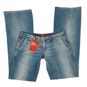 Miss Sixty 2000s Ultra Low Rise Flare Jeans (L)