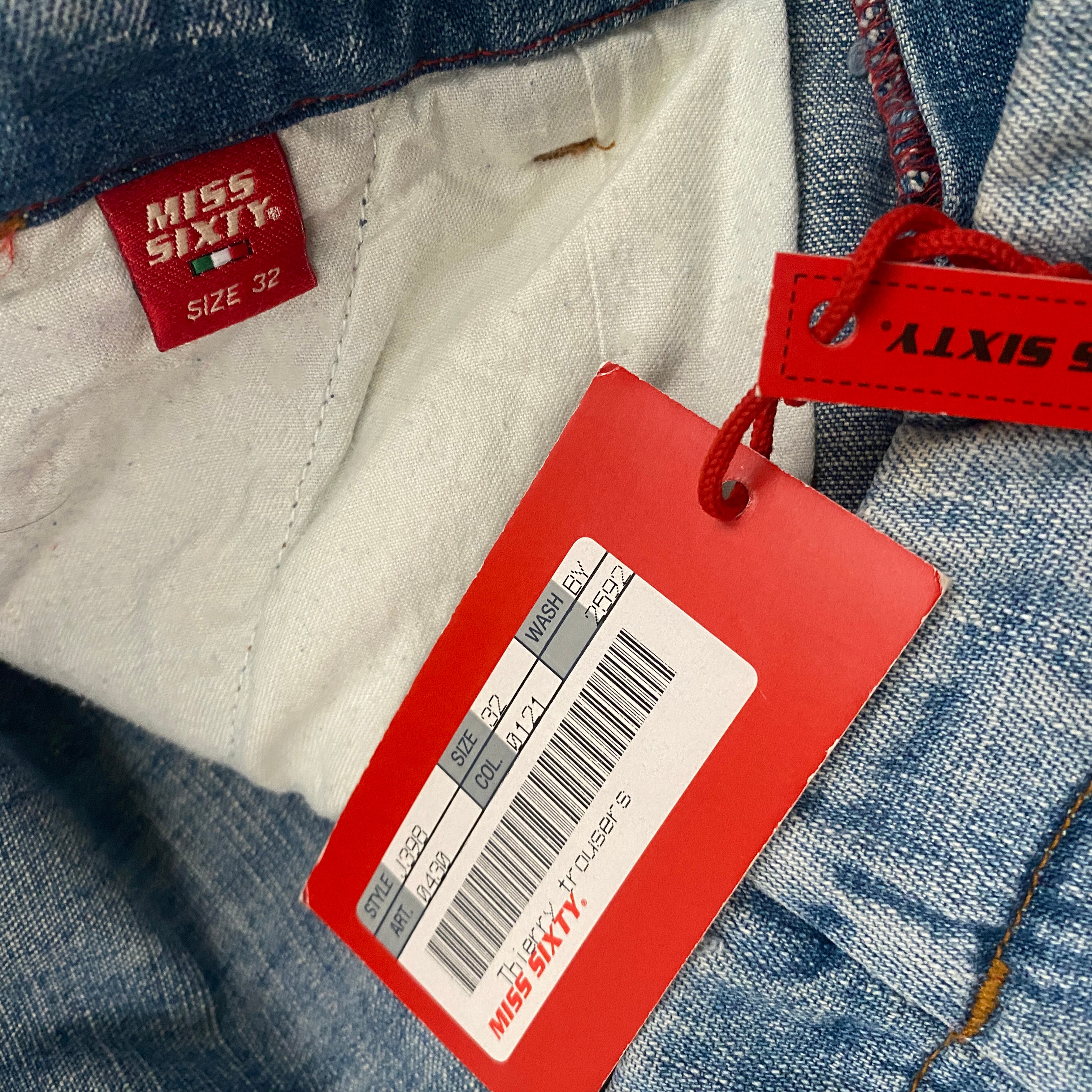 Miss Sixty 2000s Ultra Low Rise Flare Jeans (L)