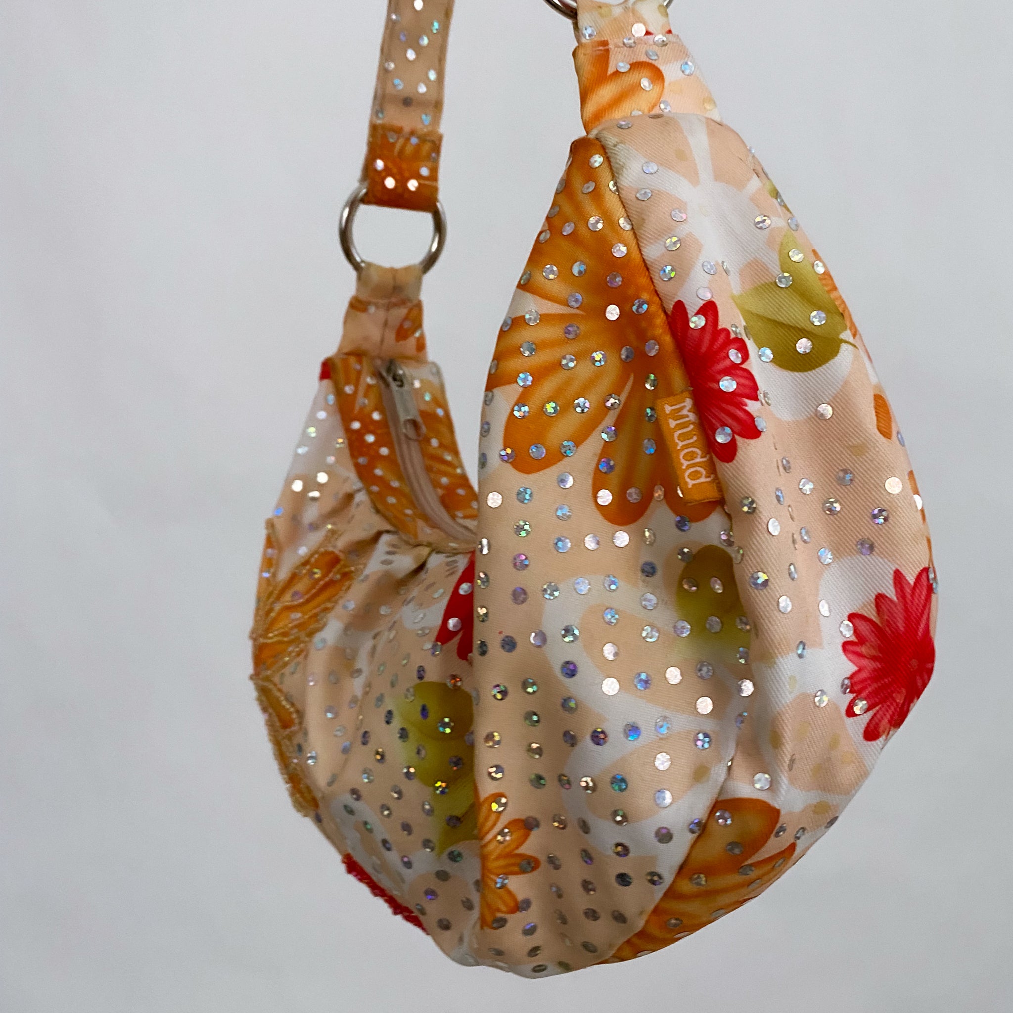 Y2K Floral Sequin Shoulder Bag