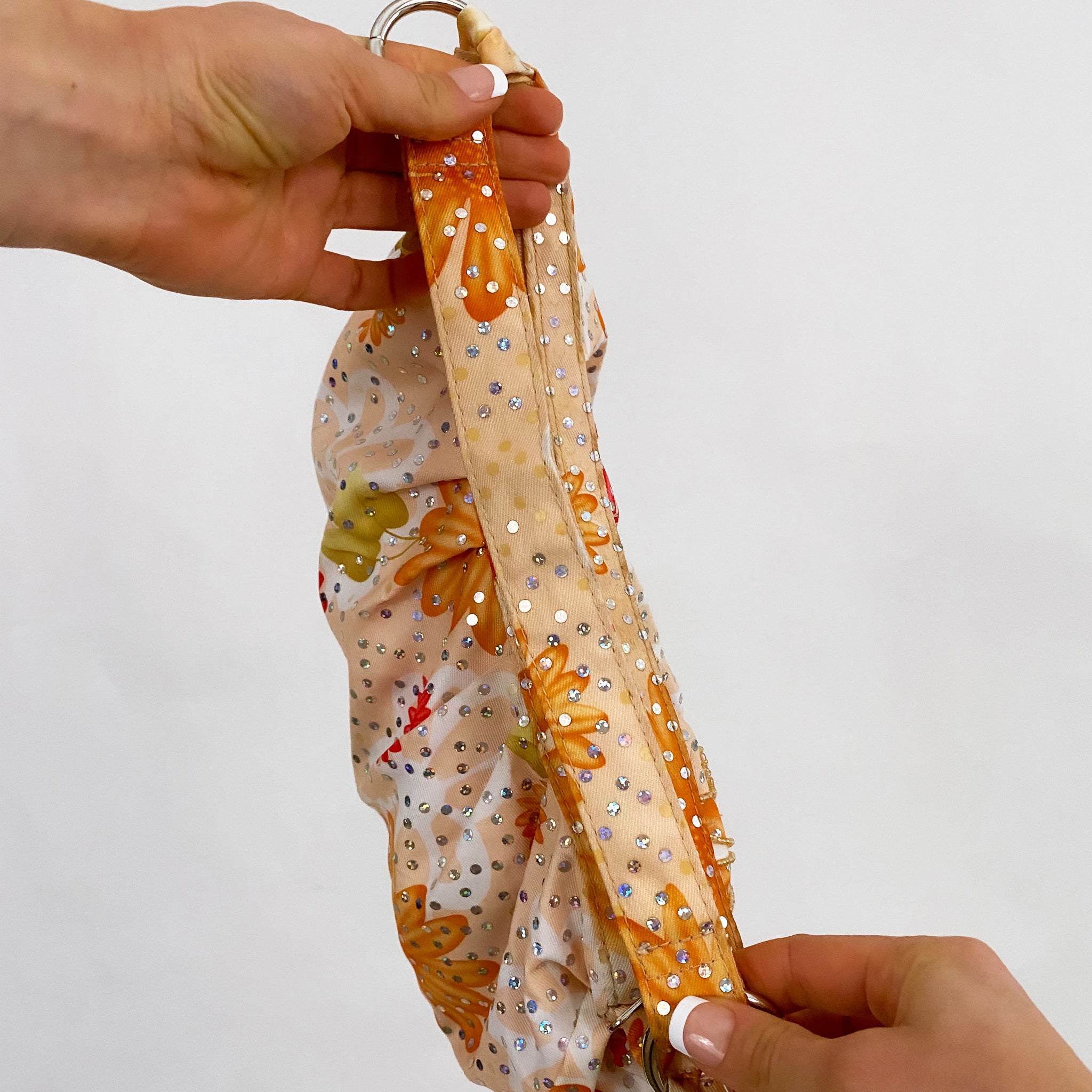 Y2K Floral Sequin Shoulder Bag