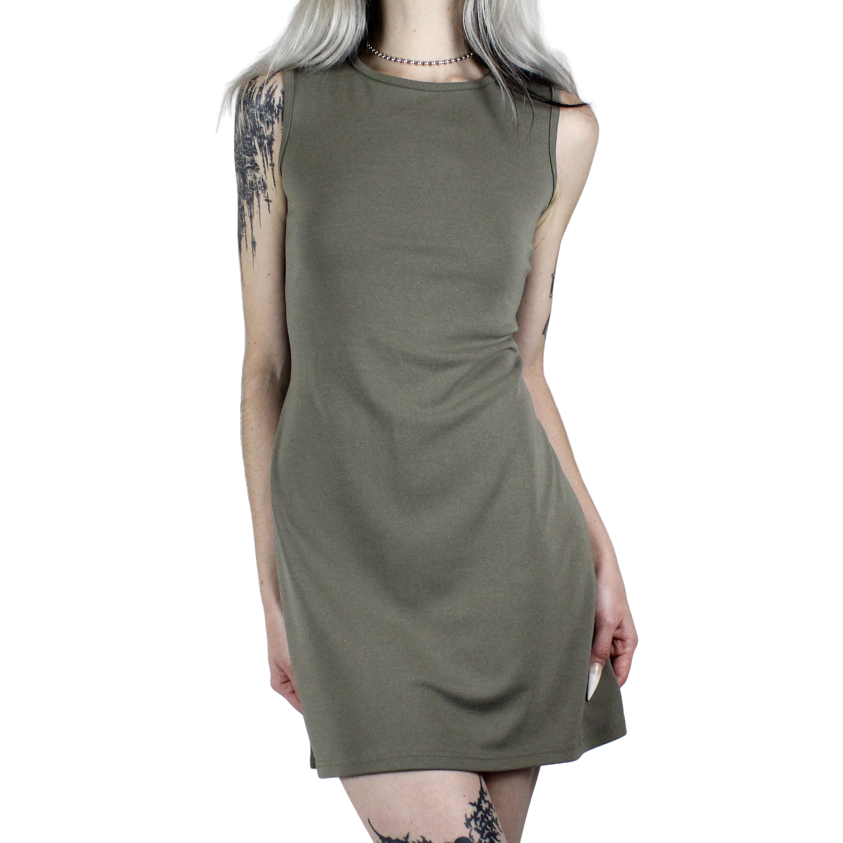 90s Sage Mini Dress (S)