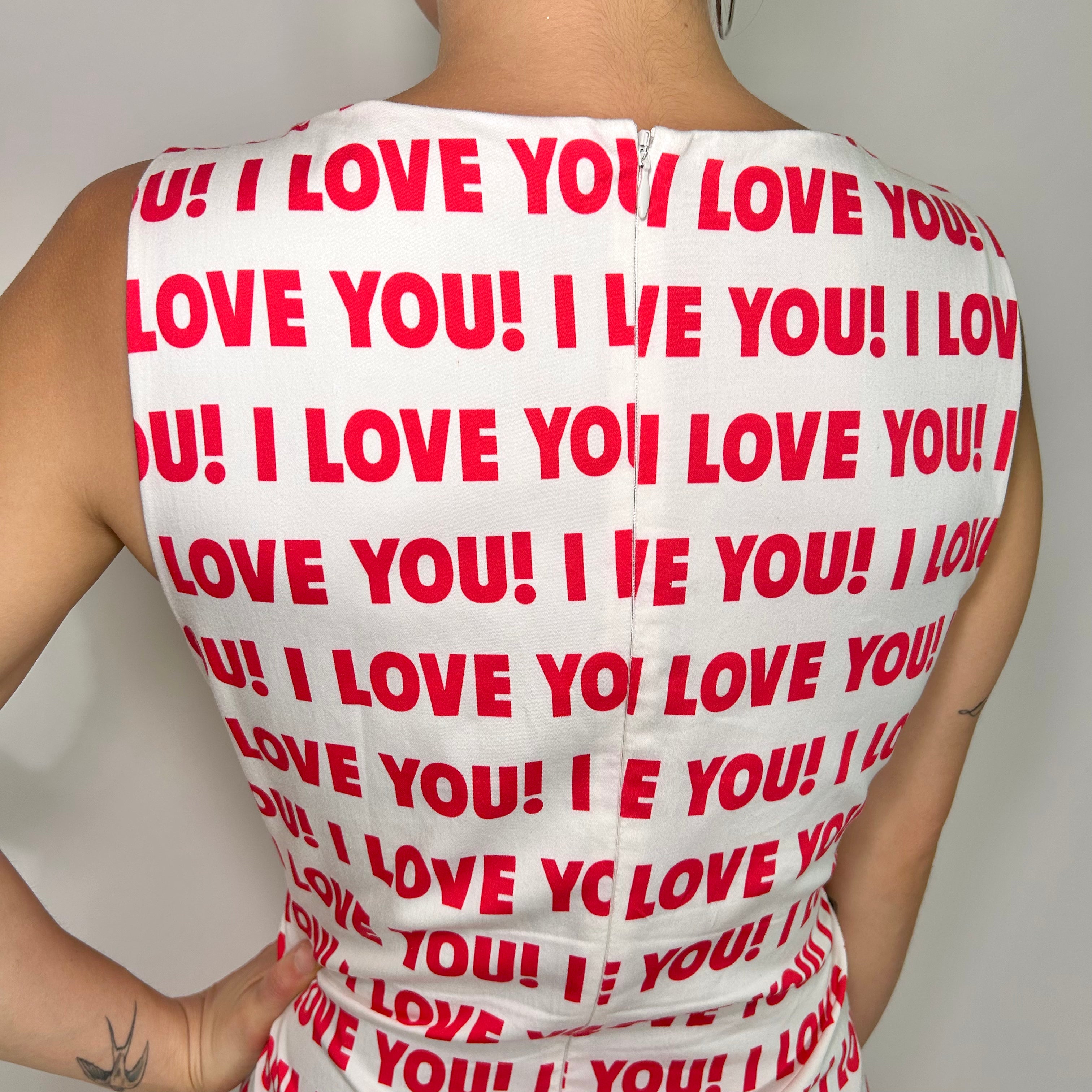 Blugirl Blumarine 'I LOVE YOU' Dress (M)