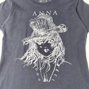 Anna Sui Portrait Graphic Baby Tee (S)